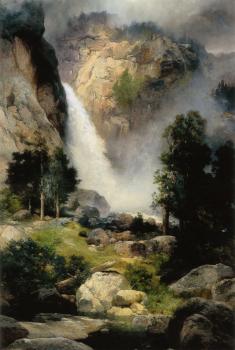 托馬斯 莫蘭 Cascade Falls, Yosemite